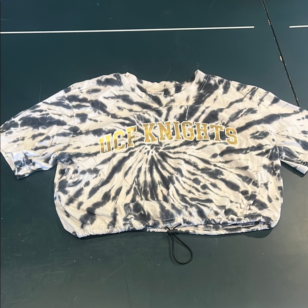 UCF Knights Tie-Dye Kids Shirt - Black and White